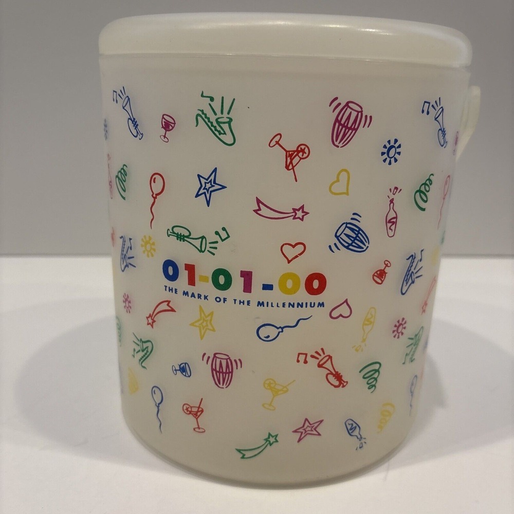 Vintage Year 2000 Collectors New Years Millennium 01-01-00 Ice Bucket Y2K